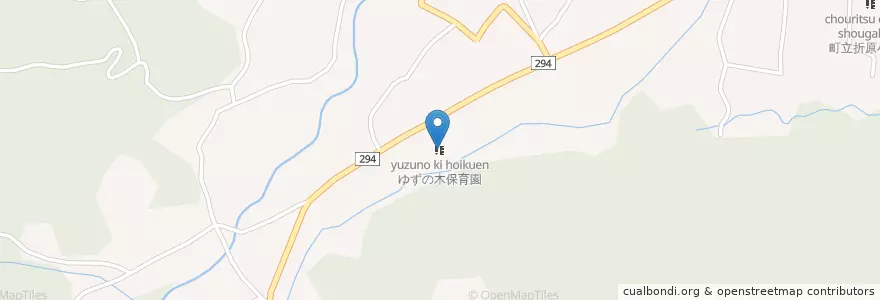 Mapa de ubicacion de ゆずの木保育園 en 日本, 埼玉県, 大里郡, 寄居町.