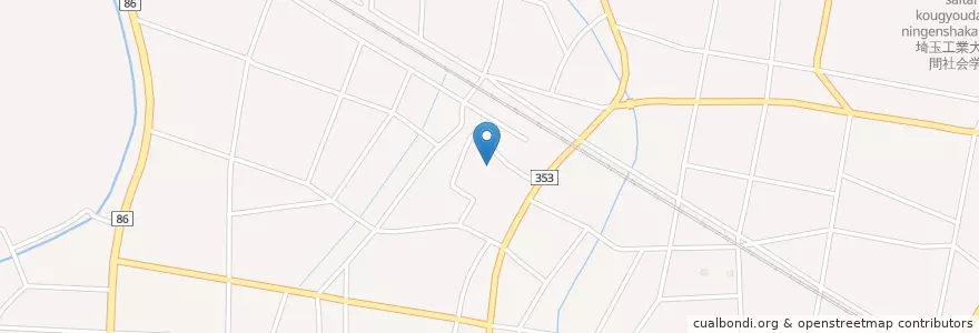 Mapa de ubicacion de エンゼル保育園 en 日本, 埼玉県, 深谷市.