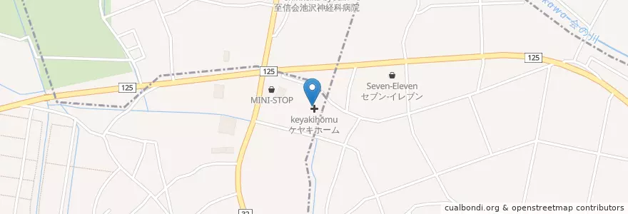 Mapa de ubicacion de ケヤキホーム en 日本, 埼玉県.