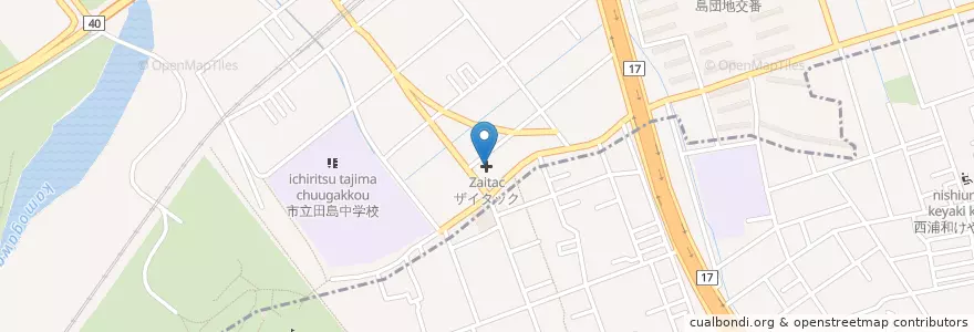 Mapa de ubicacion de ザイタック en 日本, 埼玉县, 埼玉市.
