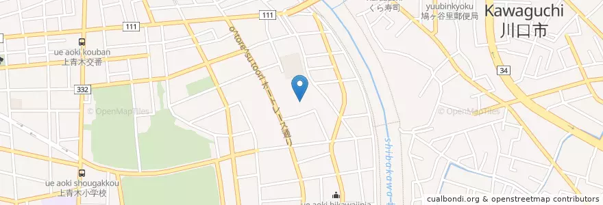 Mapa de ubicacion de リバー・イン en Japan, 埼玉県, 川口市.