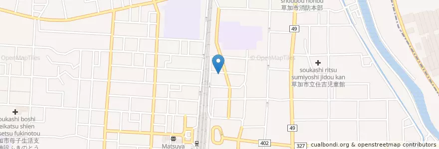 Mapa de ubicacion de ルミ幼稚園 en Japan, Präfektur Saitama, 草加市.