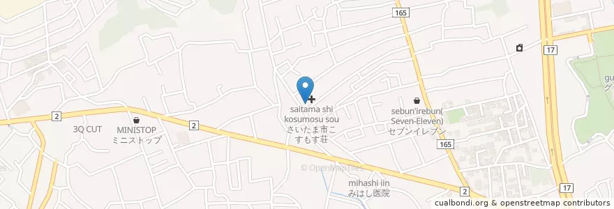 Mapa de ubicacion de 三橋西保育園 en 日本, 埼玉県, さいたま市, 西区.