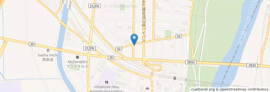 Mapa de ubicacion de 三郷市在宅介護 支援センター早稲田 en Japan, Saitama Prefecture, Misato.