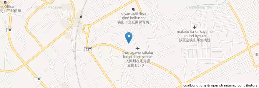 Mapa de ubicacion de 入間川病院 en Japan, Saitama Prefecture, Sayama.