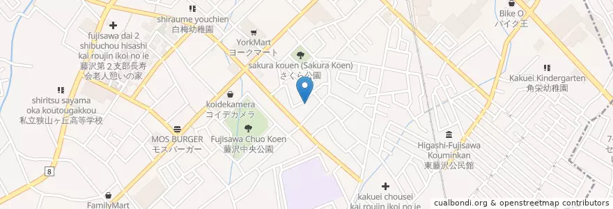 Mapa de ubicacion de 入間市立藤沢第二保育所 en Japan, Präfektur Saitama, 入間市.