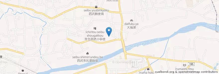 Mapa de ubicacion de 入間市立西武中央保育所 en Japão, 埼玉県, 入間市.