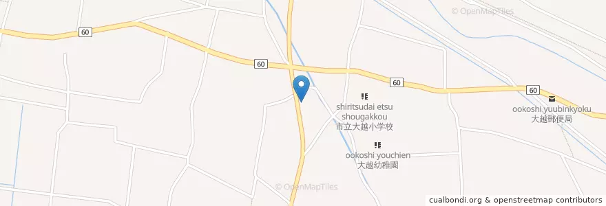 Mapa de ubicacion de 加須警察署大越駐在所 en Japão, 埼玉県, 加須市.