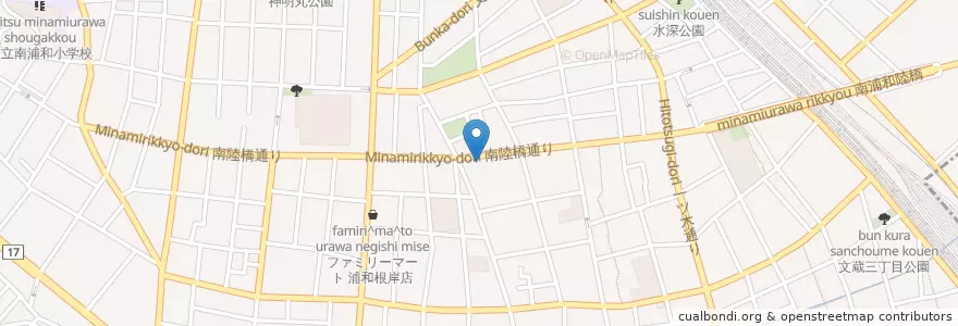 Mapa de ubicacion de 南浦和幼稚園 en 일본, 사이타마현, さいたま市, 南区.