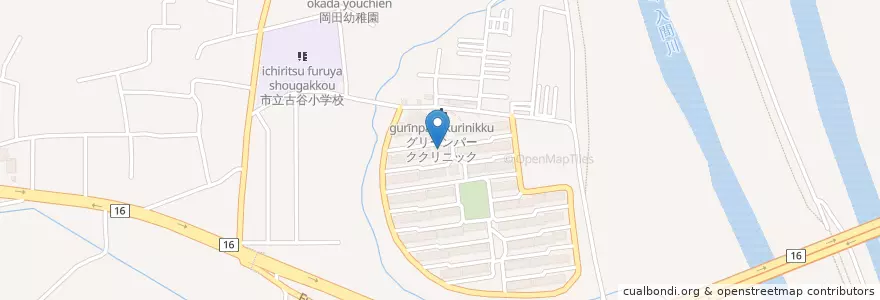 Mapa de ubicacion de 古谷第二保育園 en Japan, Präfektur Saitama, 川越市.