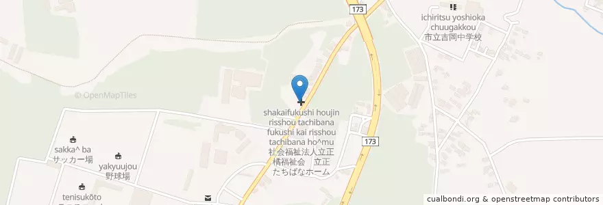 Mapa de ubicacion de 在宅介護支援センターたちばな en Jepun, 埼玉県, 熊谷市.