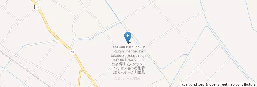 Mapa de ubicacion de 在宅介護支援センター川里苑 en 日本, 埼玉県, 鴻巣市.