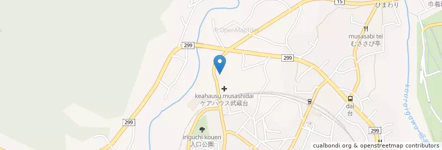 Mapa de ubicacion de 在宅介護支援センター日高の里 en 일본, 사이타마현, 日高市.