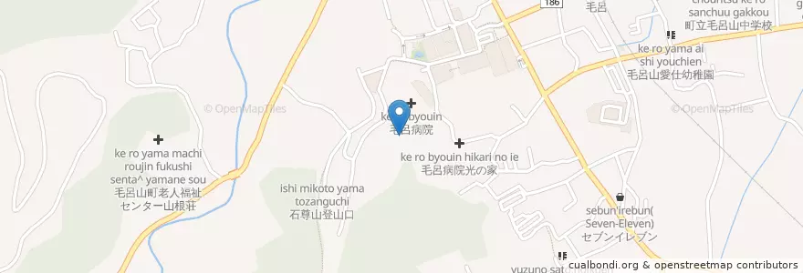 Mapa de ubicacion de 在宅介護支援センター薫風園 en 일본, 사이타마현, 入間郡, 毛呂山町.