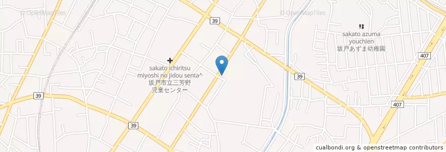 Mapa de ubicacion de 坂戸仲町郵便局 en اليابان, 埼玉県, 坂戸市.
