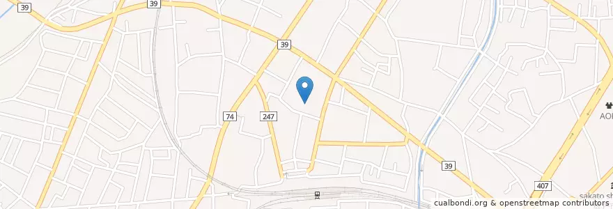 Mapa de ubicacion de 坂戸幼稚園 en Japan, 埼玉県, 坂戸市.