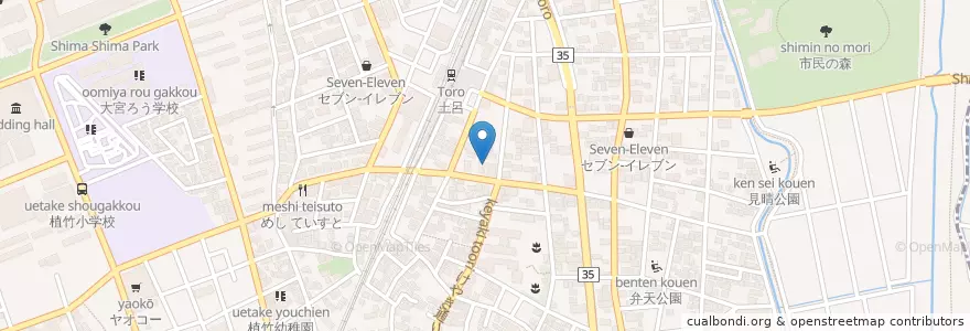Mapa de ubicacion de 大宮つぼみ保育園 en Japan, 埼玉県, さいたま市, 北区.