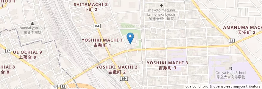 Mapa de ubicacion de 大宮保育園 en ژاپن, 埼玉県, さいたま市, 大宮区.
