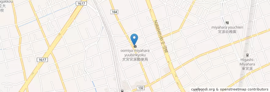 Mapa de ubicacion de 大宮宮原郵便局 en 일본, 사이타마현, さいたま市, 北区.