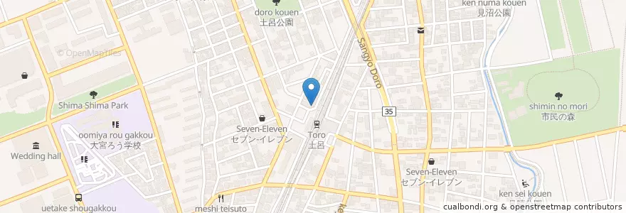 Mapa de ubicacion de 大宮警察署土呂駅前交番 en Japonya, 埼玉県, さいたま市, 北区.