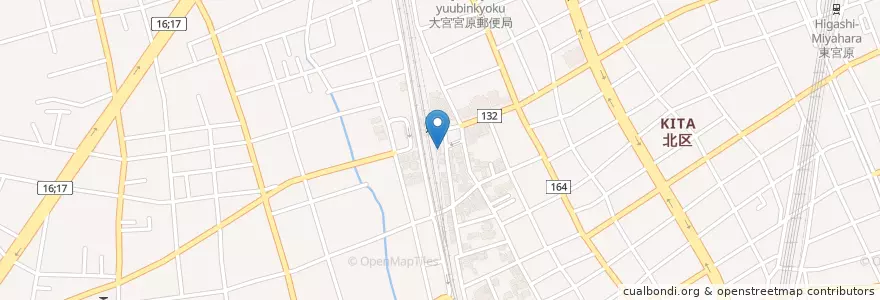 Mapa de ubicacion de 大宮警察署宮原駅前交番 en Jepun, 埼玉県, さいたま市, 北区.