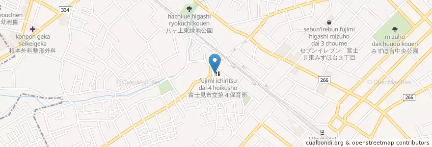 Mapa de ubicacion de 富士見市立関沢児童館 en Jepun, 埼玉県, 富士見市.