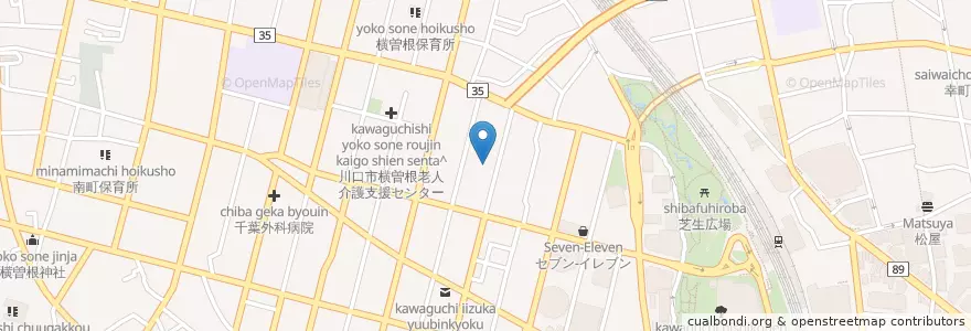 Mapa de ubicacion de 川口南幼稚園 en Япония, Сайтама, 川口市.