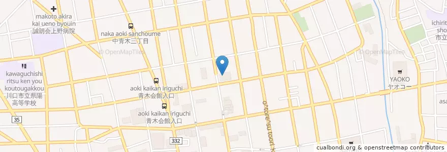 Mapa de ubicacion de 川口市社会福祉協議会在宅介護支援センター en Japonya, 埼玉県, 川口市.