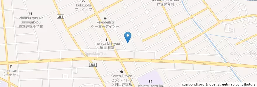 Mapa de ubicacion de 川口市立戸塚図書館 en Jepun, 埼玉県, 川口市.