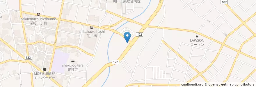 Mapa de ubicacion de 川口警察署 川口元郷駅前交番 en Giappone, Prefettura Di Saitama, 川口市.