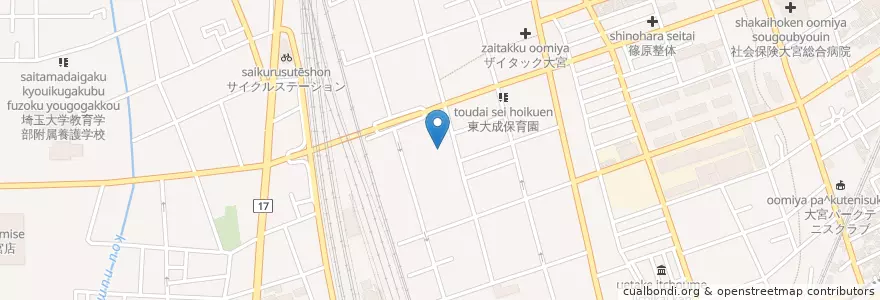 Mapa de ubicacion de さいたま市立東大成小学校 en 日本, 埼玉県, さいたま市, 北区.