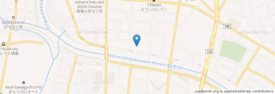 Mapa de ubicacion de 川口市立辻小学校 en 日本, 埼玉県, 川口市.