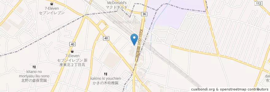 Mapa de ubicacion de 志木駅前郵便局 en Japan, Präfektur Saitama, 新座市.