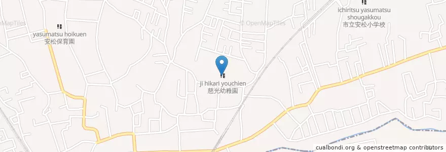 Mapa de ubicacion de 慈光幼稚園 en 日本, 埼玉县, 所沢市.