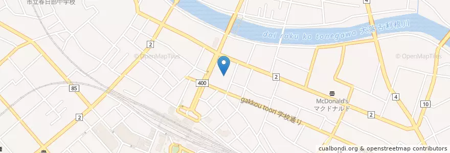 Mapa de ubicacion de 春日部保育園 en 日本, 埼玉県, 春日部市.
