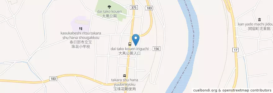 Mapa de ubicacion de 春日部警察署宝珠花駐在所 en 日本, 埼玉県, 野田市.