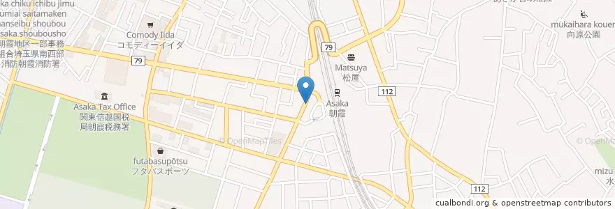 Mapa de ubicacion de 朝霞警察署朝霞駅前交番 en Japan, Präfektur Saitama, 朝霞市.