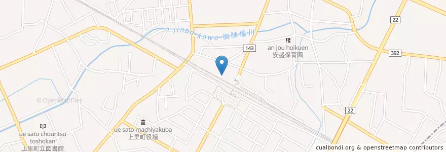 Mapa de ubicacion de 本庄警察署上里交番 en Giappone, Prefettura Di Saitama, 児玉郡, 上里町.