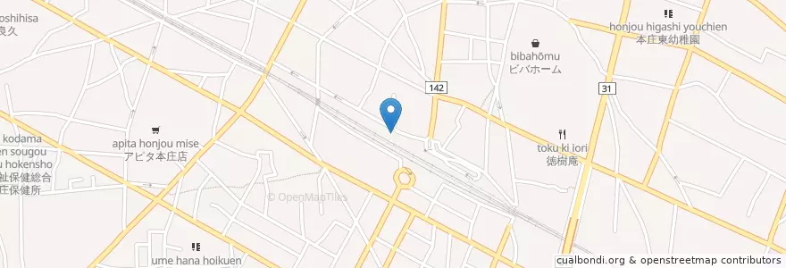 Mapa de ubicacion de 本庄警察署本庄駅前交番 en Japonya, 埼玉県, 本庄市.