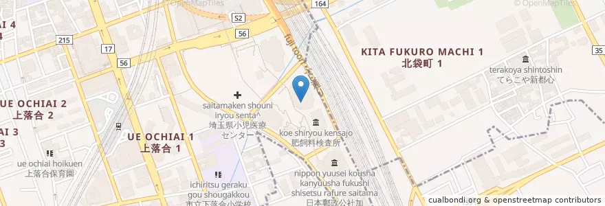 Mapa de ubicacion de 東京矯正管区 en اليابان, 埼玉県, さいたま市.