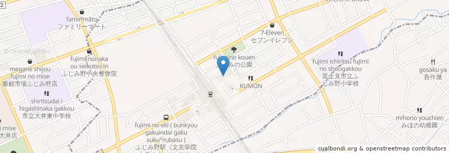 Mapa de ubicacion de 東入間警察署ふじみ野駅前交番 en Jepun, 埼玉県, 富士見市.