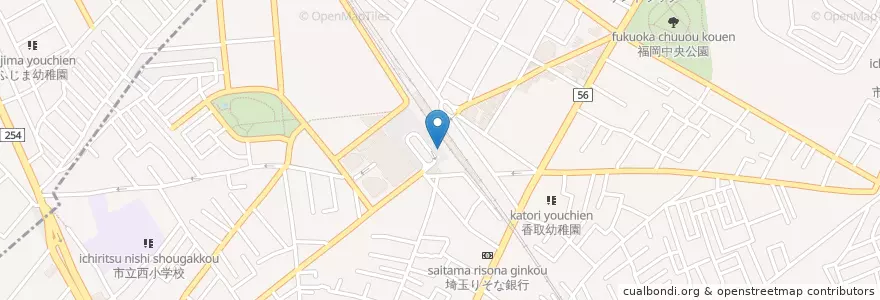 Mapa de ubicacion de 東入間警察署霞ヶ丘交番 en Japan, Präfektur Saitama, ふじみ野市.