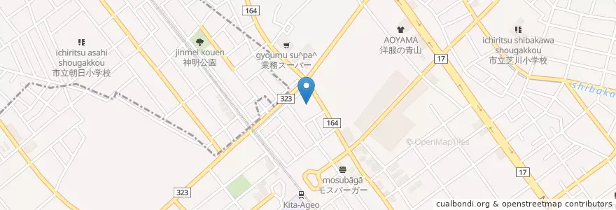 Mapa de ubicacion de 桃寿苑 en Japon, Préfecture De Saitama, 上尾市.