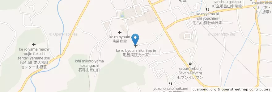 Mapa de ubicacion de 毛呂病院光の家 en Japan, Saitama Prefecture, Iruma County, Moroyama.