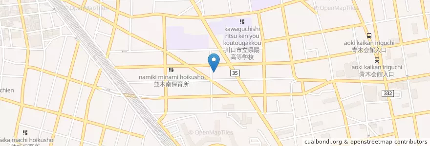 Mapa de ubicacion de 泰仁会佐藤産婦人科病院 en 일본, 사이타마현, 川口市.