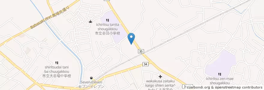 Mapa de ubicacion de 浦和太田窪郵便局 en Jepun, 埼玉県, さいたま市, 南区.