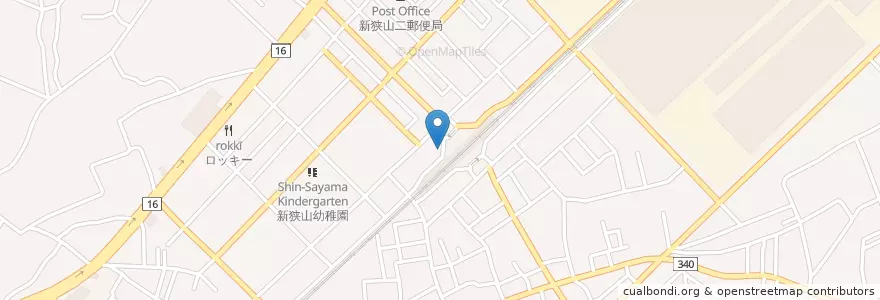 Mapa de ubicacion de 狭山警察署新狭山駅前交番 en اليابان, 埼玉県, 狭山市.