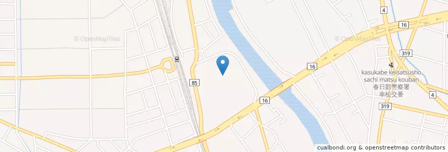 Mapa de ubicacion de 埼玉県立春日部工業高等学校 en Japão, 埼玉県, 春日部市.