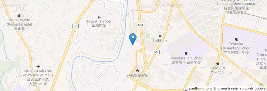 Mapa de ubicacion de 社会福祉法人 おおぎ第二保育園 en Japão, 埼玉県, 入間市.