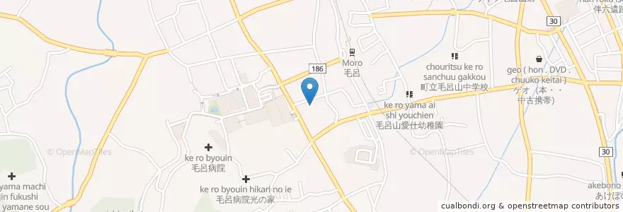 Mapa de ubicacion de 神愛ホーム en 일본, 사이타마현, 入間郡, 毛呂山町.